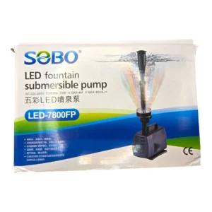 מזרקת מים עם תאורת לד אטמן - SOBO LED 7800FP